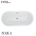 Chinese Acrylic Material Deep Oval Freestanding Bathroom Bathtub